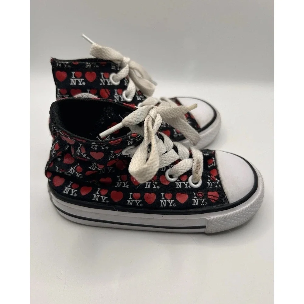 Converse Chuck Taylor All Star I Love NY High Top Toddler Sneakers Size 5